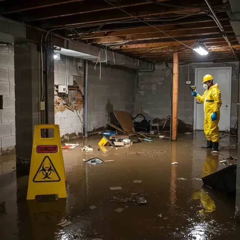 Flooded Basement Electrical Hazard in Cold Spring, KY Property