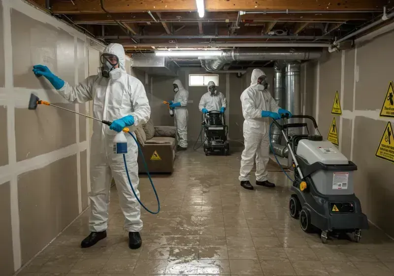 Basement Moisture Removal and Structural Drying process in Cold Spring, KY